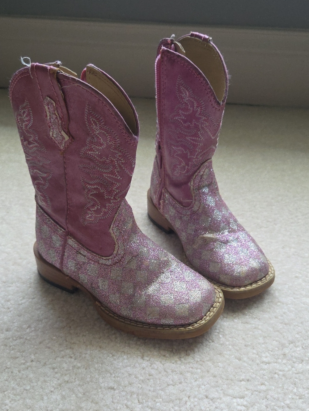 Roper Infant Glittery Pink Western Boots